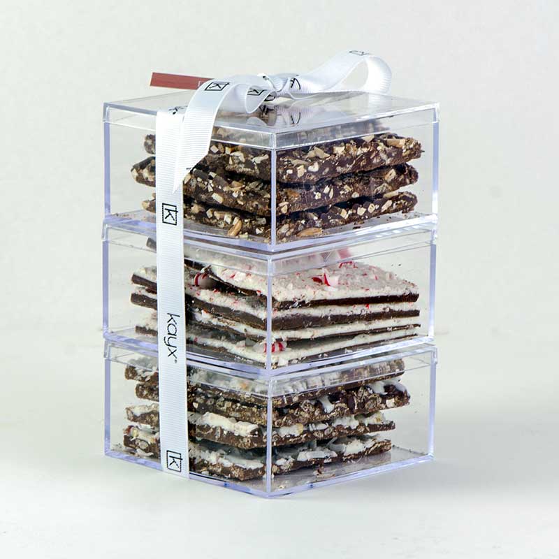 holiday treat in rigid food safe box